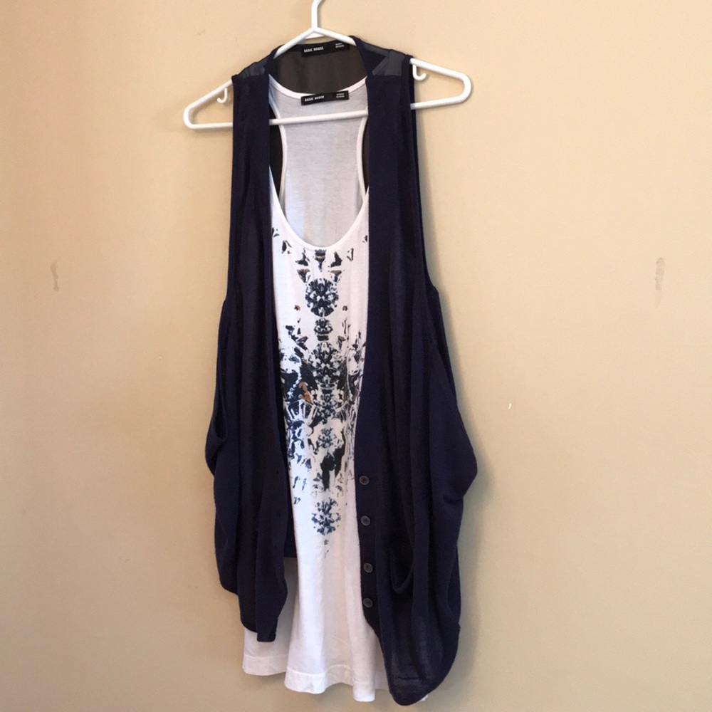 2pc set tank and vest